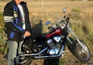 Driewiel-motorfiets vir Kobus